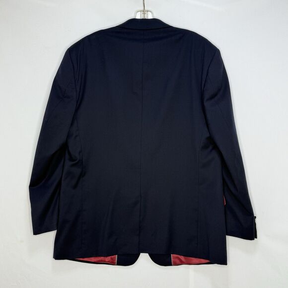 Paul Fredrick Blazer Sport Coat Mens Size 43R Black Jacket - Picture 16 of 16